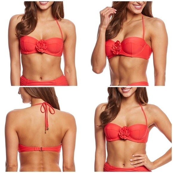 Kate Spade Floral Accent Bikini Top - Picture 2 of 8